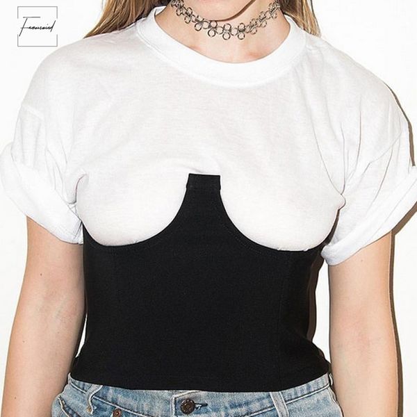 

for women corset steampunk clothing bustier bodice corselet female underbust crosets outwear clothes new, Black;white