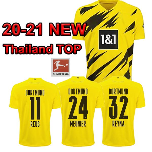

20 21 thailand haaland soccer jerseys reus sancho football shirt hazard camiseta 2020 2021 soccer wear men+ kids kits de maillots, Black;yellow