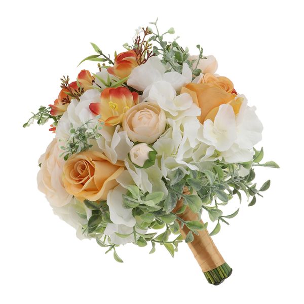 

artificial satin roses flowers wedding bride bouquet flowers home decor