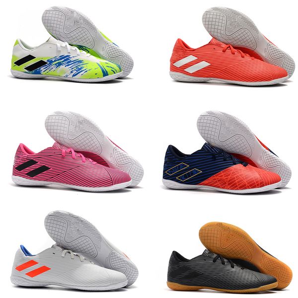 

2019 original nemeziz 19.4 tf ic archetic messi mens 18 x football shoes agility bandage spectral mode soccer boots cleats size us6.5-11, Black