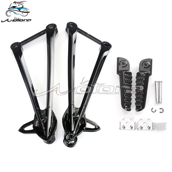 

rear footpegs foot pegs footrest pedals bracket for zx6r zx-6r 2009-2012 09 10 11 zx10r 08 09 10 2008 2009 2010