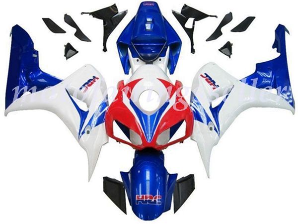 

oem quality new abs full fairings kits fit for honda cbr1000rr (2006-2007) cbr1000rr 06 07 bodywork set red white blue