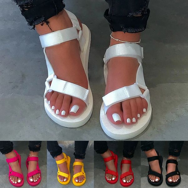 

ladies outdoor beach slippers ms 2020 new women spring/summer new soft-slip non-slip sandals foam sole durable sandals, Black