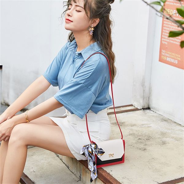 

women's bags small square bag bow wild ribbons casual messenger handbag shoulder bag women messenger bags woman 2019