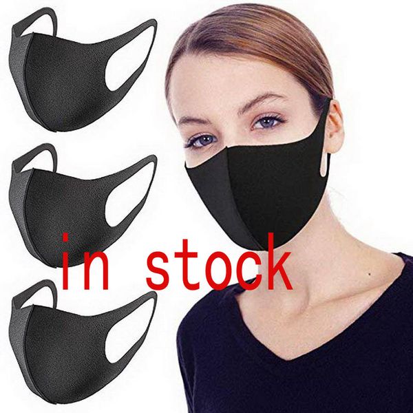 

in stock anti dust face mouth cover pm2.5 mask respirator dustproof anti-bacterial washable reusable ice silk cotton masks adult