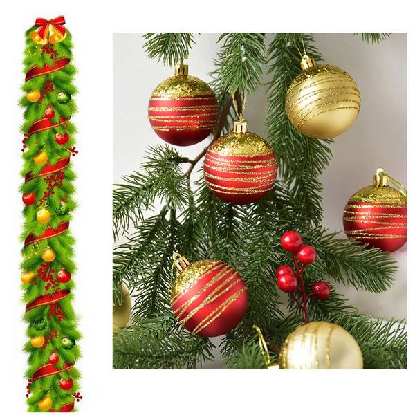 

christmas pine cone decorative ball hanging decoration coloured pattern christmas tree decorations xmas festive party supplies