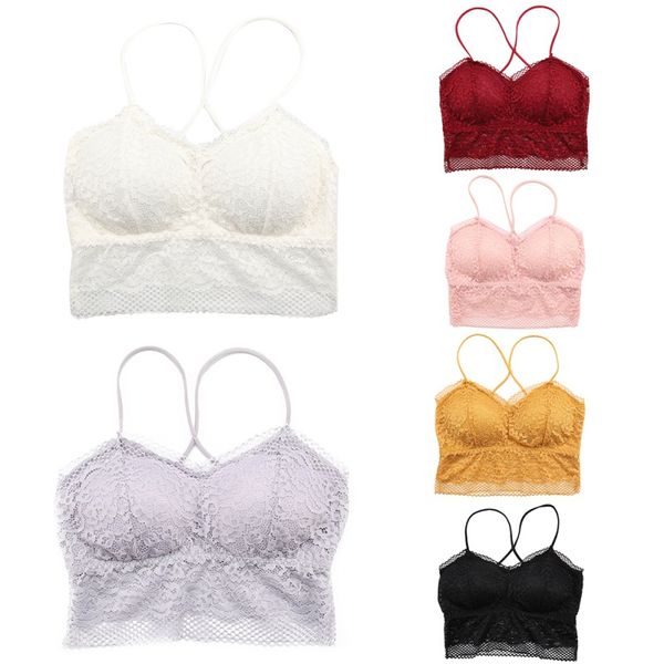 

women bra belt bras back cross beauty lace brassiere push up female underwear sports lingerie brassiere, Red;black