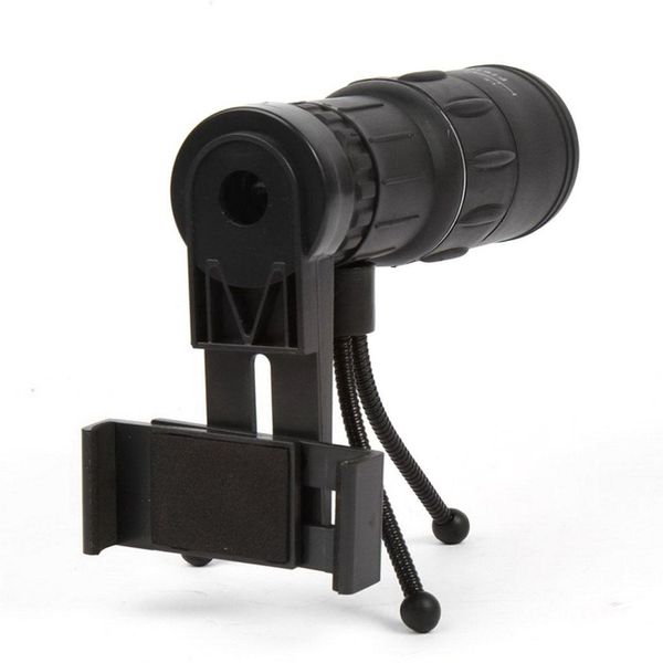 

portable 16 x 52 mini monocular telescope outdoor mobile phone shooting camera lens with tripod for bird watching hiking travel