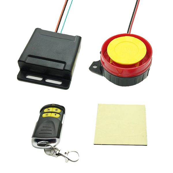 

1set 12v motorcycle bike anti-theft security alarm system scooter 125db remote control key shell engine start motorcycle speak car