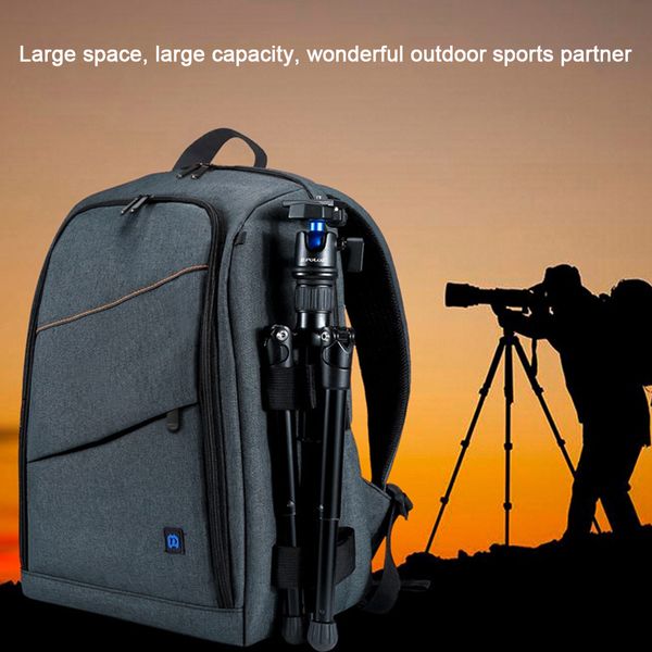 

sunglasses outdoor slr dslr travel camera backpack mobilephone dual shoulder waterproof scratchproof large capacity zipper bag