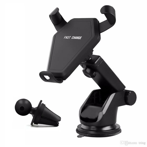 

wireless charger car holder magnetic car holder car air vent mount for iphone x android samsung with retail package