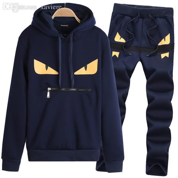 

men jogger set fashion mens hoodies and sweatshirts outdoor mans sportswear chandal hombre casual sudaderas hombre jogging suits, Black