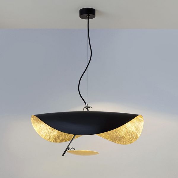 Nordic Led Pendant Lamp Creative Flying Saucer Living Room Bedroom Lights Restaurant Study Hanging Model Light Glass