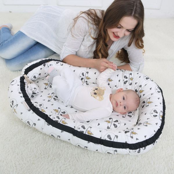 

baby lounger infant bassinet nest portable super soft cotton washable detachable travel bed