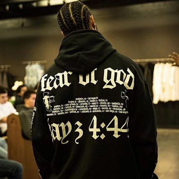 

коллекции jaz concert sweater ретро high street fashion свободные повседневные черные мужчины и женщины пара толстовки свитер, Black