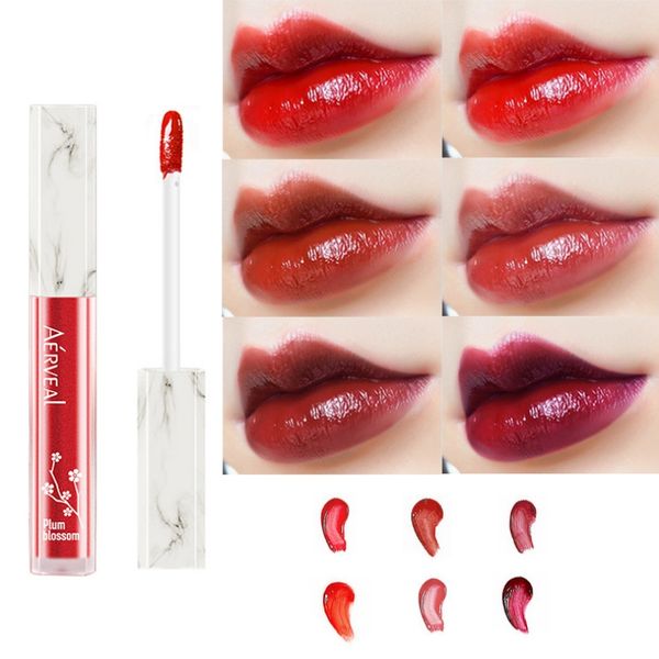 

6 color matte velvet glossy lip gloss waterproof moisturizing liquid lipstick lip red tint women makeup glaze