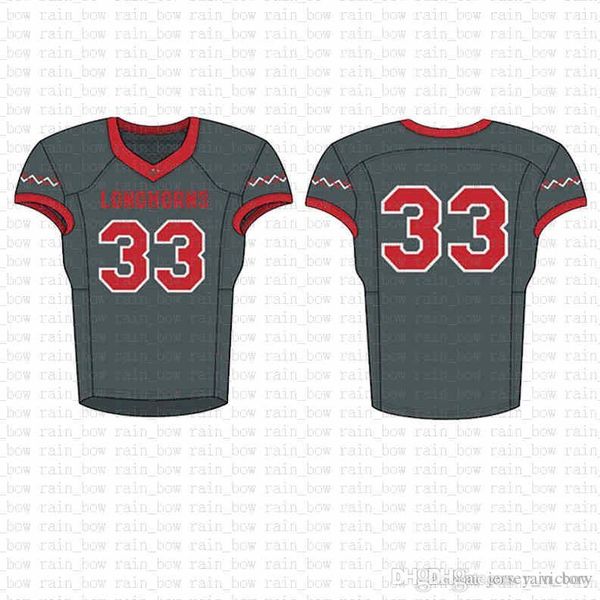 

2019 new custom football jersey mens embroidery logos 100% stitched sale a9, Black;red