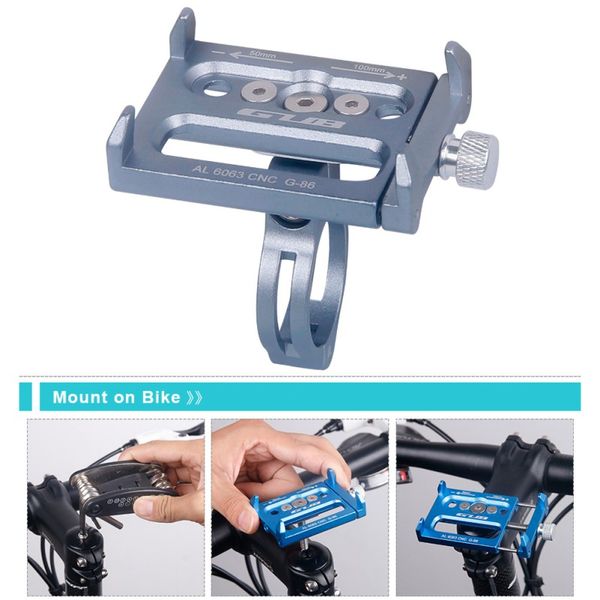 

gub g-86 bicycle handlebar rack width adjustable holder support stand for phone mount alloy cnc machined & anodized furnishing