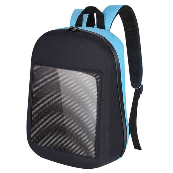 

fashion waterproof wifi version smart led screen dynamic backpack diy light city walking outdoor climb bags advertising backpack