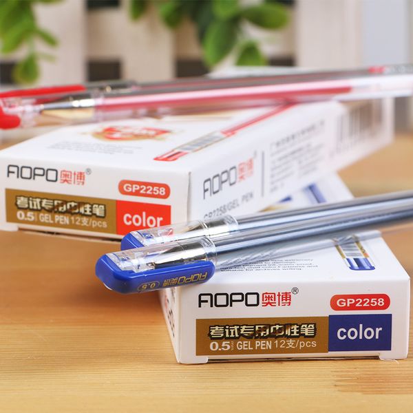 

basic liner roller ball pen for writing signature 0.5mm ballpoint 3 color gel ink pens office tools school supplies