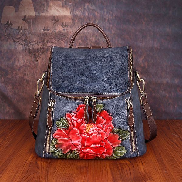 

spring and summer 2020 vintage leather new single-shoulder shoulder shoulder three-use high-capacity full-layer leather eraser b