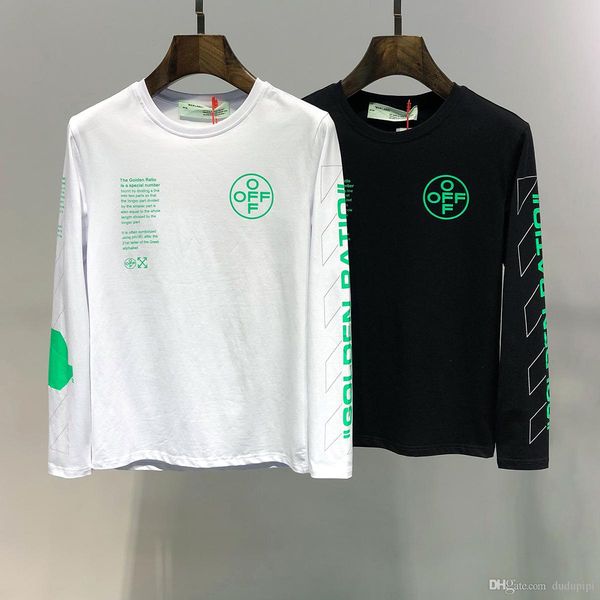 

2019off 1 white autumn winter popular new arrived men 039 round neck long leeve t hirt print valen cotton men ca ual tee hirt 5103