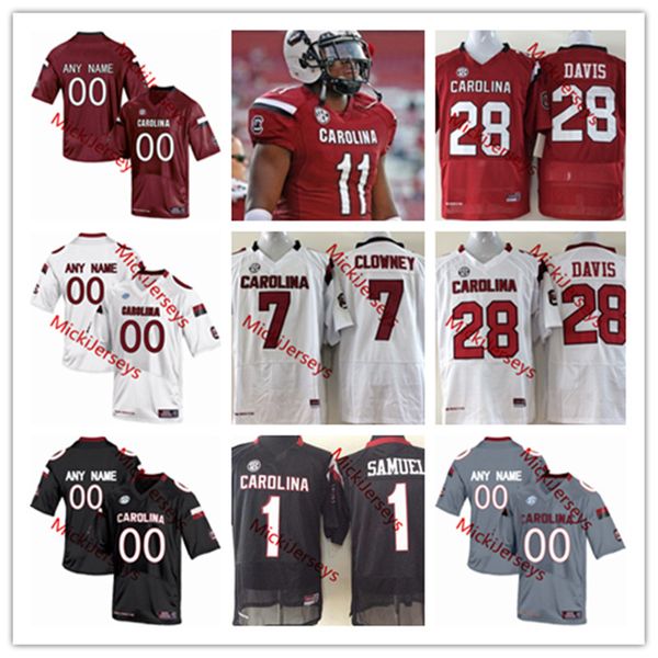 

Mens South Carolina Football Jersey Pharoh Cooper Stephon Gilmore Jared Cook MARCUS LATTIMORE Mike Davis Gamecocks Jersey S-3XL