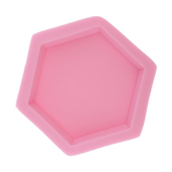 

geometric hexagon concrete mold flower pot base cement silicone mould