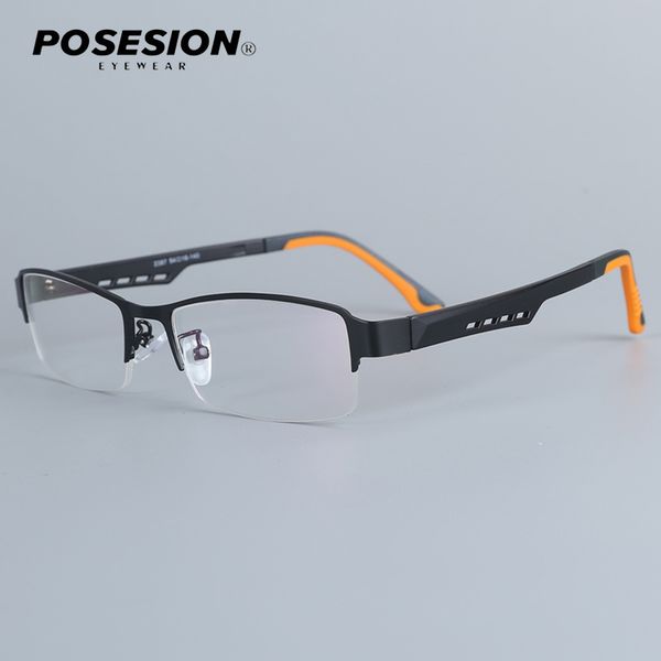 

spectacle frame men eyeglasses nerd computer optical myopia prescription clear lens eye glasses frame for male eyewear 2387, Black