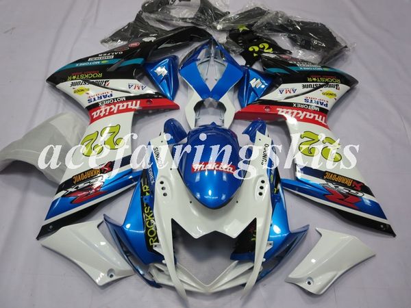

4 gifts new abs motorcycle full fairings set fit for suzuki gsx-r1000 k7 2007 2008 07 08 bodywork set custom number 22