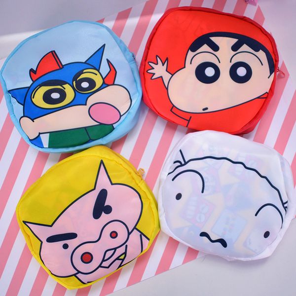 

crayon shin-chan folding lovely green bag tote shopper tote handbag travel bag shopping bags anime new