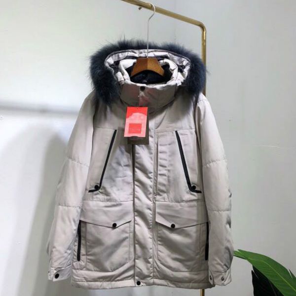 

designer men's parkas brand north sport jacket brand north men's thick warm jacket white black fashion outdoor goose down coat 3xl