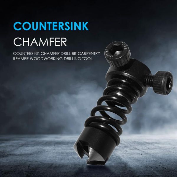 

countersink drill bits holes carpentry drilling pilot reamer strong toughness wooden portable woodworking chamfer