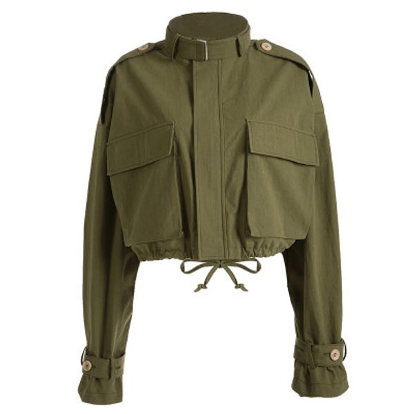 

europe and the united states 2018 women's wear new fashion street, wear short, long collar jacket long jacket, Black;brown