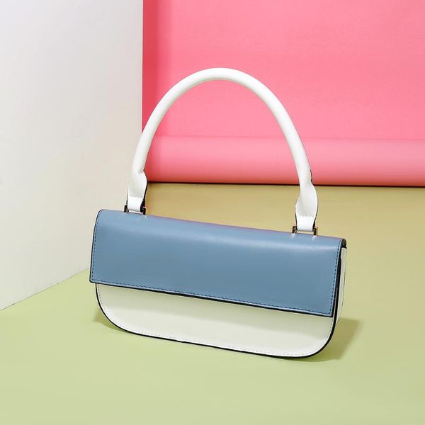 

women hit color handbag pu fashion female small underarm shoulder tote bag