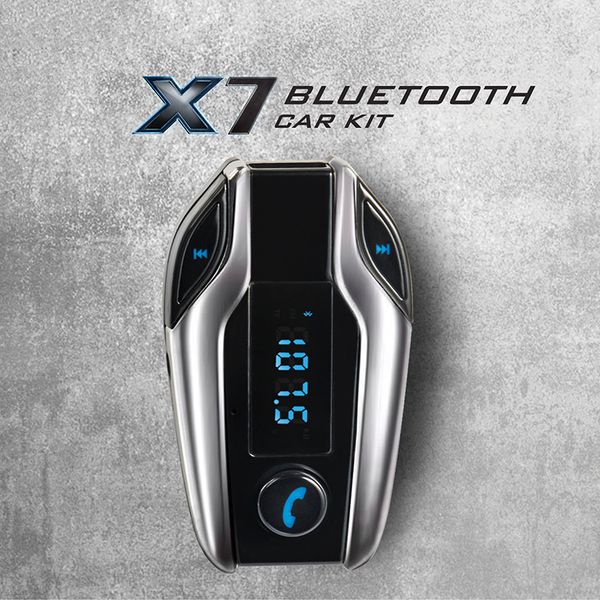 

bluetooth wireless car kit handsfm transmitter radio mp3 player usb & aux car auto with smart charging
