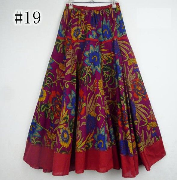 

fashion printing flower lady skirt floral dark red summer winter beach skirt designed skirts nice skirts price, Black