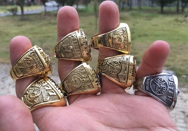 7pcs 1977 1978 1996 1998 1999 2000 2009 Baseball World Series Championship Ring Set Sovevenir Men Fan Presente Drop Shipping