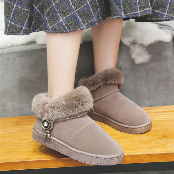 

winter new women snow boots plus plush keep warm buckle winter boots comfortable non-slip australia emu, Black