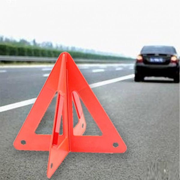 

car red breakdown warning triangle emergency reflective safety hazard sign cars tripod folded ssign reflector