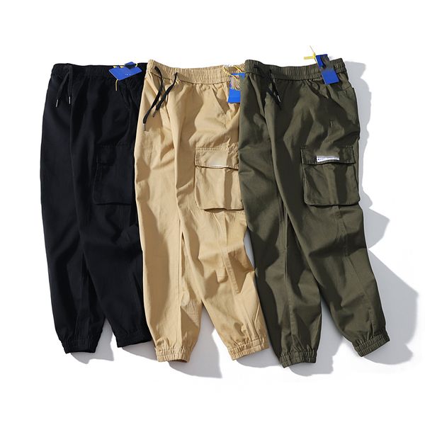 

2020 / чемпион бренда мужчин комбинезоны вскользь хлопка свободные дикие случайные штаны высокого качества воздуха классические туфли на пла, Black