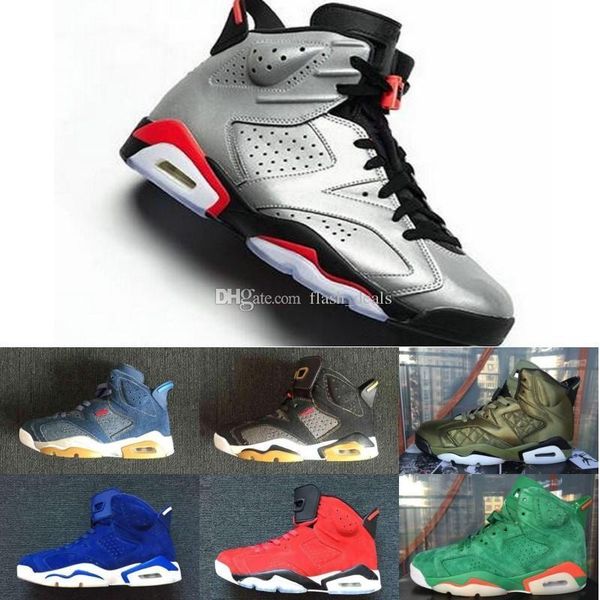

2019 jsp 6 reflective bugs bunny men basketball shoes 3m 6s reflective silver retro retros reflect carmine gatorade sports infrared sneakers