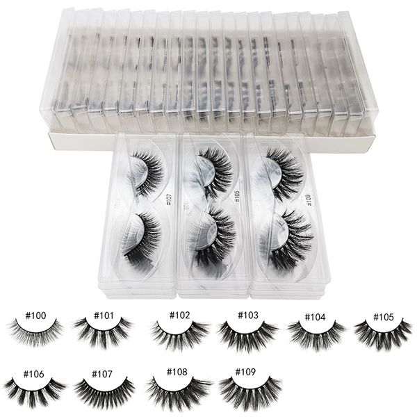 

wholesale 25mm 3d mink lashes 10/20/30/50 pcs natural mink eyelashes bulk extension natural false eyelashes makeup eye lashes