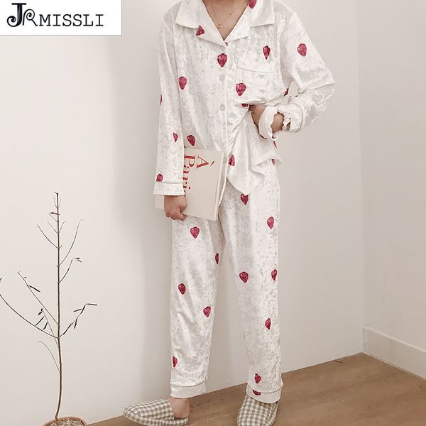 

jrmissli gold velvet soft women's pajamas sets cute lady lingerie sleepwear autumn winter leisure homewear women pajama suit, Blue;gray