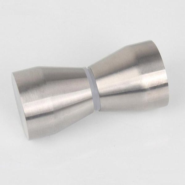 

solid stainless steel bathroom small handle glass door single hole knob shower room pull household hardware part