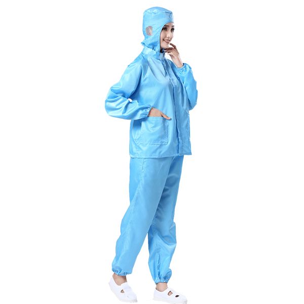 

anti-static dustproof suit work clothes workshop cleaning clothes (blue