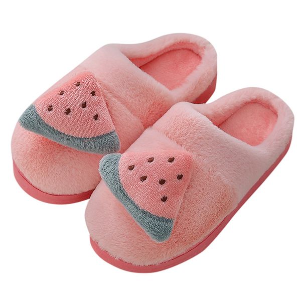 

warm lining waterproof warm cotton slippers home indoor and outdoor garden shoes cute winter ladies cotton slippers, Black