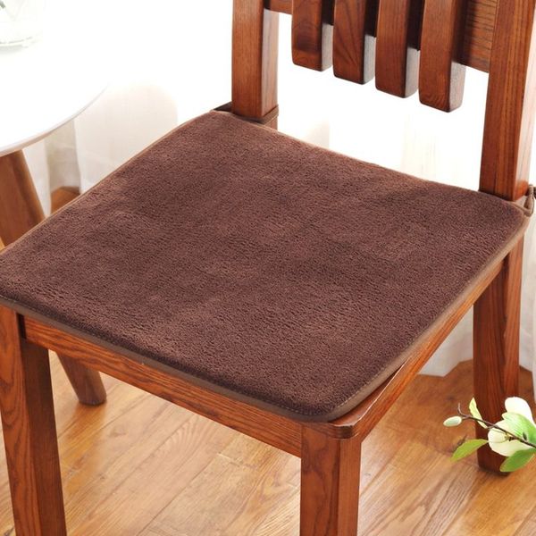 

non-slip seat pad four seasons chair seat cushion pure color cushion dining chair pad students home decor
