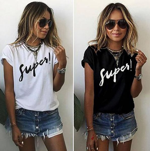 

2xl печатных женская футболка свободные женские летние майки с коротким рукавом белые женские футболки, White