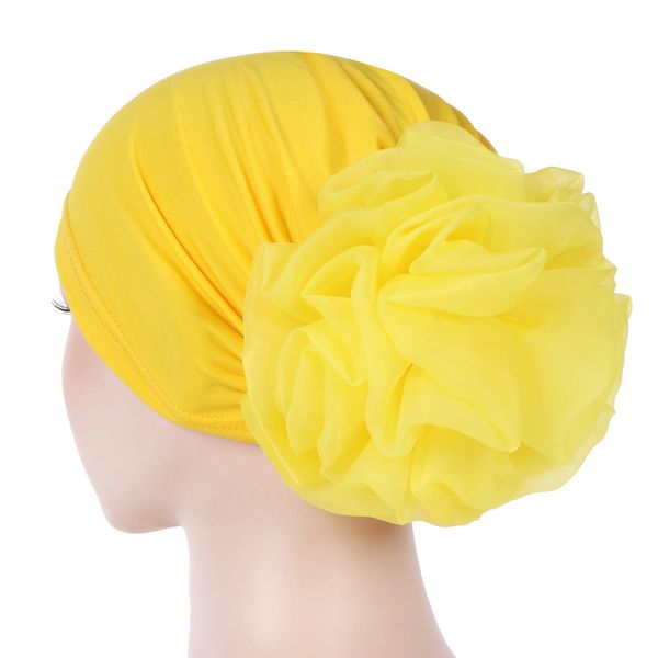 

new muslim inner hijab hijab islamic caps caps turban for women's casual soft women chemo hat head wrap flower, Red